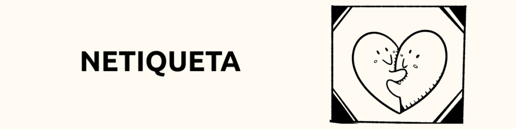 cómic educativo sobre netiqueta y comportamiento en internet